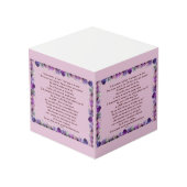 Scripture, Psalm 11, Purple Roses フォトキューブ (裏面アングル)