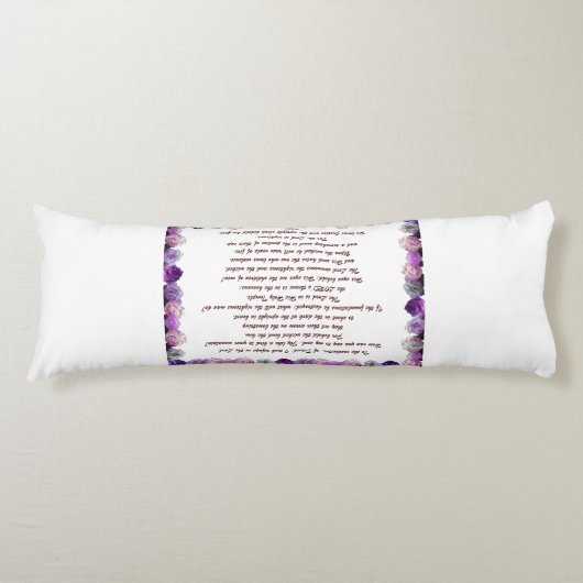 Scripture, Psalm 11, Purple Roses ボディピロー (正面)