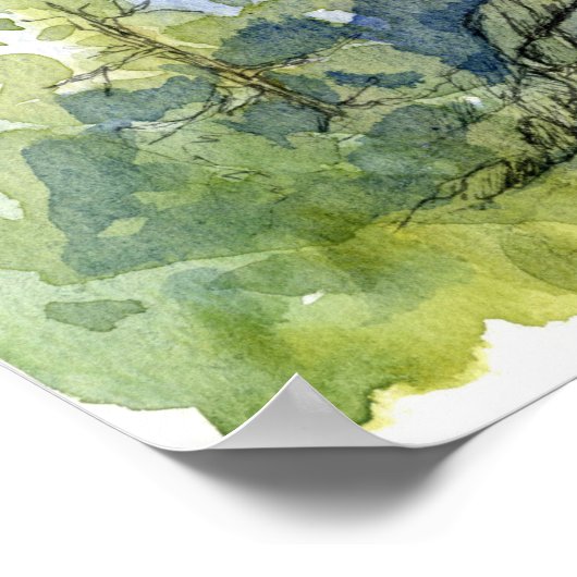 Scripture Psalm 145 Bristlecone Pine Tree Desert ポスター (角)