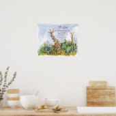 Scripture Psalm 145 Bristlecone Pine Tree Desert ポスター (キッチン)