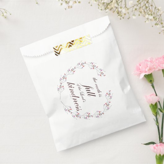 Scripture, Psalm 33, Full Kindness フェイバーバッグ (封をした状態)