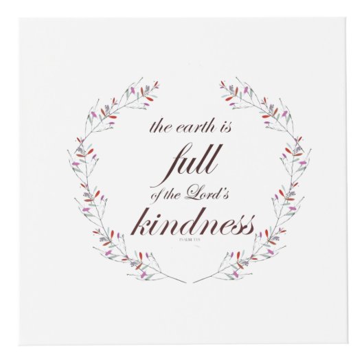 Scripture, Psalm 33, Full Kindness フォトキューブ (右)