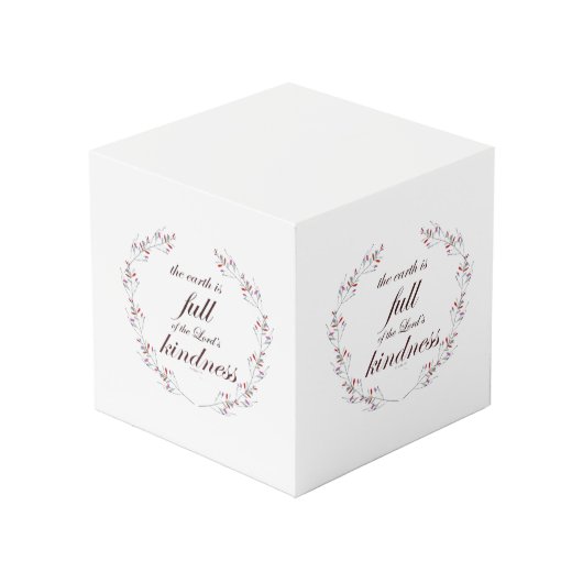 Scripture, Psalm 33, Full Kindness フォトキューブ (裏面アングル)