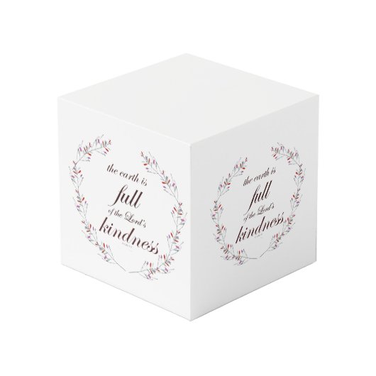 Scripture, Psalm 33, Full Kindness フォトキューブ (正面アングル)