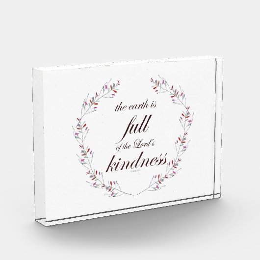 Scripture, Psalm 33, Full Kindness フォトブロック (左)