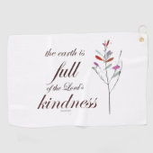 Scripture, Psalm 33, Kindness, ゴルフタオル (横)