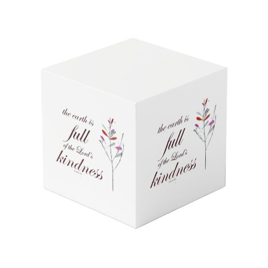 Scripture, Psalm 33, Kindness, フォトキューブ (正面アングル)