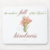 Scripture, Psalm 33, Lord's Kindness, Lily マウスパッド (正面)