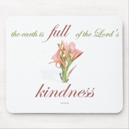 Scripture, Psalm 33, Lord's Kindness, Lily マウスパッド