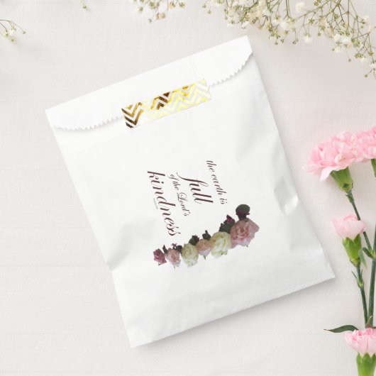 Scripture, Psalm 33, White and Pink Roses フェイバーバッグ (封をした状態)