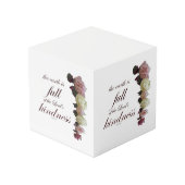 Scripture, Psalm 33, White and Pink Roses フォトキューブ (裏面アングル)