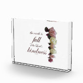 Scripture, Psalm 33, White and Pink Roses フォトブロック (右)