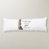 Scripture, Psalm 33, White and Pink Roses ボディピロー (正面)
