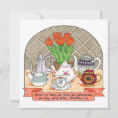  scripture Tea Party のさわやかな急須 招待状 (裏面)