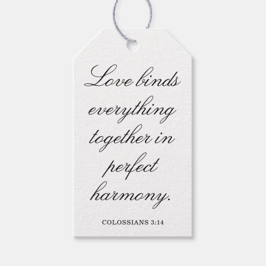 Scripture Wedding Centerpiece, Bridal Shower Decor ギフトタグ (正面)