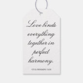 Scripture Wedding Centerpiece, Bridal Shower Decor ギフトタグ (裏面)