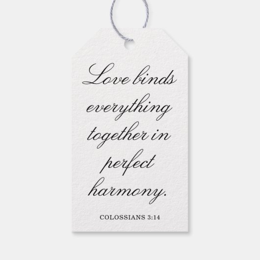 Scripture Wedding Centerpiece, Bridal Shower Decor ギフトタグ (裏面)