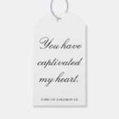 Scripture Wedding Centerpiece, Bridal Shower Decor ギフトタグ (正面)