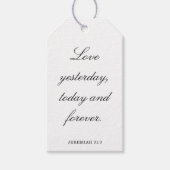 Scripture Wedding Centerpiece, Bridal Shower Decor ギフトタグ (正面)