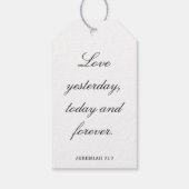 Scripture Wedding Centerpiece, Bridal Shower Decor ギフトタグ (裏面)