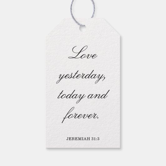 Scripture Wedding Centerpiece, Bridal Shower Decor ギフトタグ (裏面)