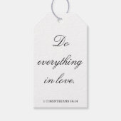 Scripture Wedding Centerpiece, Bridal Shower Decor ギフトタグ (正面)