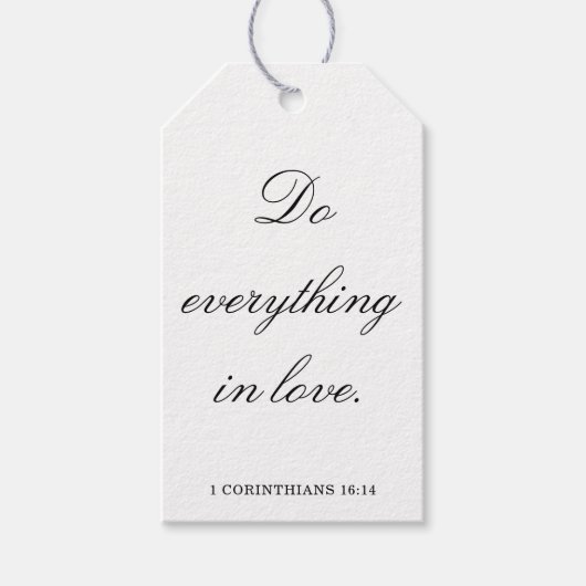 Scripture Wedding Centerpiece, Bridal Shower Decor ギフトタグ (正面)