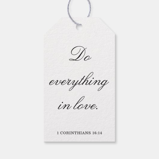 Scripture Wedding Centerpiece, Bridal Shower Decor ギフトタグ (裏面)