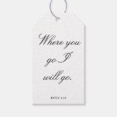 Scripture Wedding Centerpiece, Bridal Shower Decor ギフトタグ (正面)