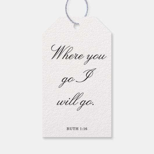 Scripture Wedding Centerpiece, Bridal Shower Decor ギフトタグ (裏面)