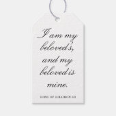 Scripture Wedding Centerpiece, Bridal Shower Decor ギフトタグ (正面)