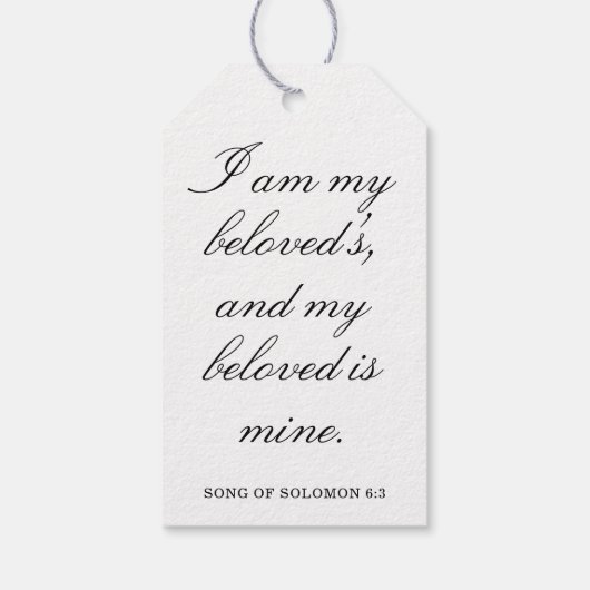 Scripture Wedding Centerpiece, Bridal Shower Decor ギフトタグ (裏面)