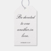 Scripture Wedding Centerpiece, Bridal Shower Decor ギフトタグ (正面)