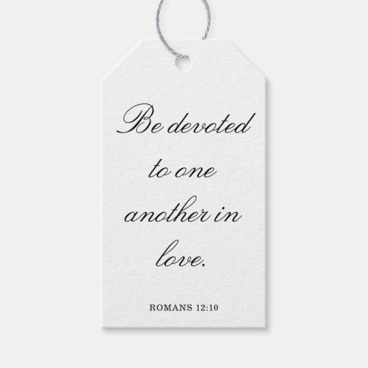 Scripture Wedding Centerpiece, Bridal Shower Decor ギフトタグ (正面)