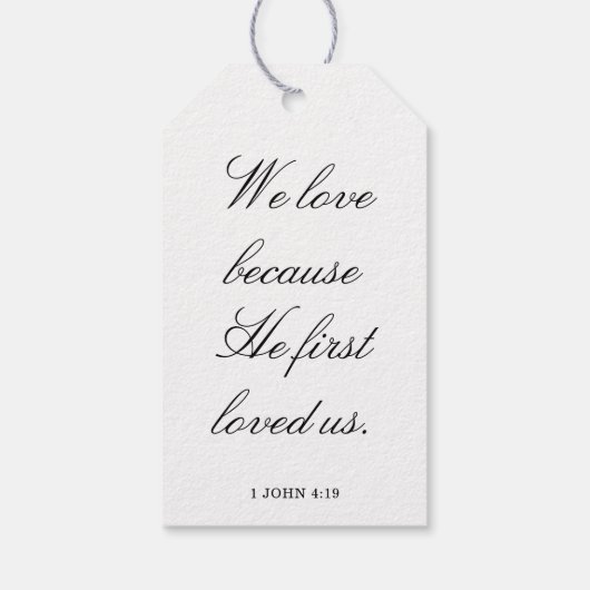 Scripture Wedding Centerpiece, Bridal Shower Decor ギフトタグ (裏面)