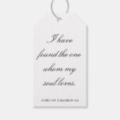 Scripture Wedding Centerpiece, Bridal Shower Decor ギフトタグ (正面)