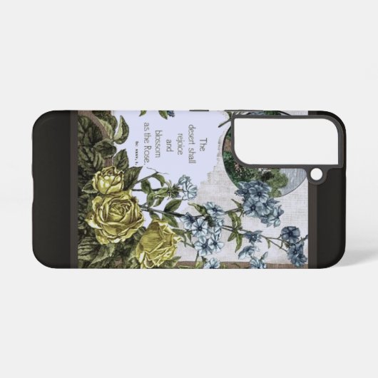 Scripture With Roses Samsung Galaxyケース (裏面横)