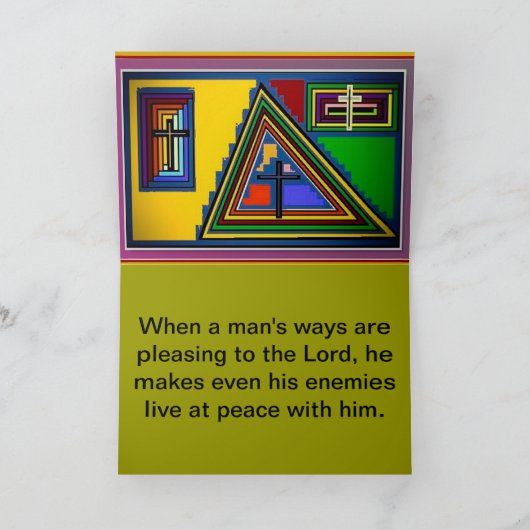 SCRIPTUREDの挨拶状の単語 カード (内部)