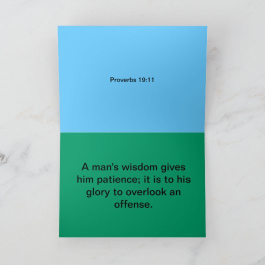 SCRIPTUREDの挨拶状の単語 カード (内部)