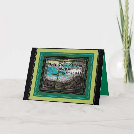 SCRIPTUREDの挨拶状の単語 カード (正面)