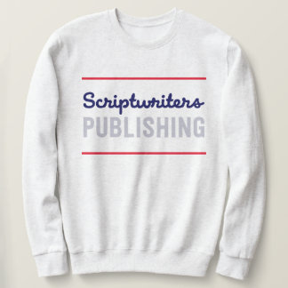 Scriptwriter赤いストライプネイビー/グレーのSweatshirt スウェットシャツ