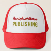 Scriptwriter Publishing Red/金ゴールドHat キャップ (正面)