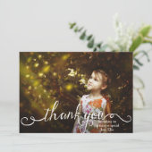 Scriptyは写真カード感謝していしています サンキューカード (スタンド正面)