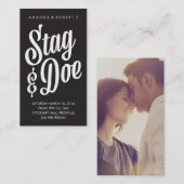 Scripty Stag & Doeチケット 名刺 (正面/裏面)