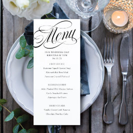 Scripty Wedding Dayメニュー プログラム