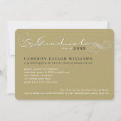 Scroll スタイリッシュ3 Photo Collage卒業パーティー 招待状 (裏面)