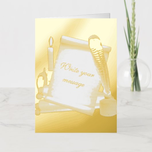 Scroll 箔グリーティングカード (正面)