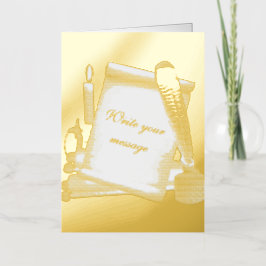 Scroll 箔グリーティングカード