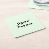 Scroll Down To See These Jigsaw Puzzles スクエアペーパーコースター (アングル)