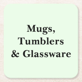 Scroll Down To See These Mugs Tumblers Glassware スクエアペーパーコースター